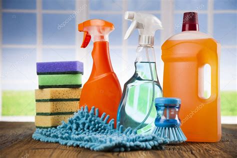 Assorted cleaning products — Stock Photo © JanPietruszka #160108128