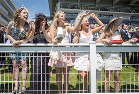 Epsom Ladies Day Sees Fillies In Fascinators And Fancy Frocks Descend