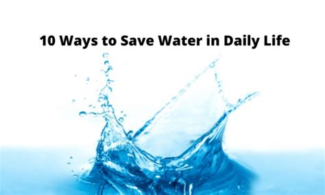 10 Ways To Save Water In Daily Life Yabibo