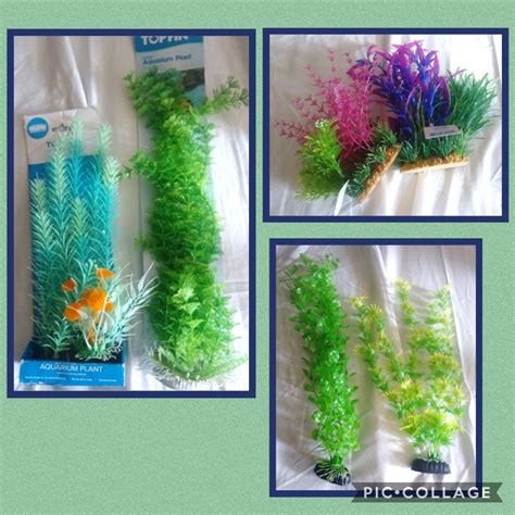 Aquarium Plants Artificial Aquarium Plants Colorful Top Fin Brand New 6
