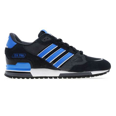 Adidas Originals Zx 750 Mens Running Trainers Blue Black Navy Sneakers
