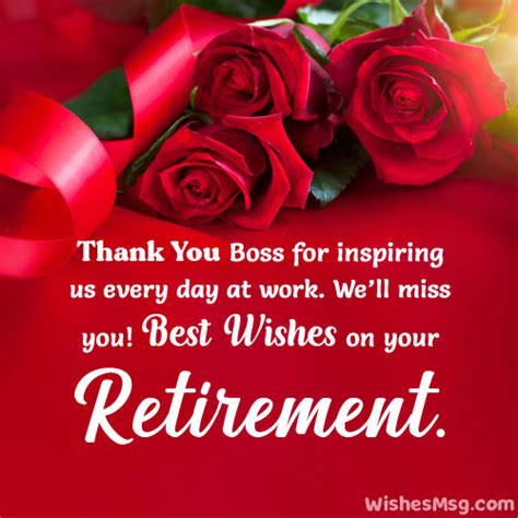 80 Retirement Wishes And Messages For Boss Wishesmsg