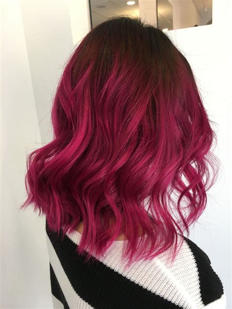 Magenta Hair Dark Pink Hair Magenta Hair Pink Hair Dye