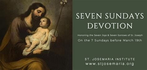 Seven Sundays Devotion To St Joseph St Josemaria Institute