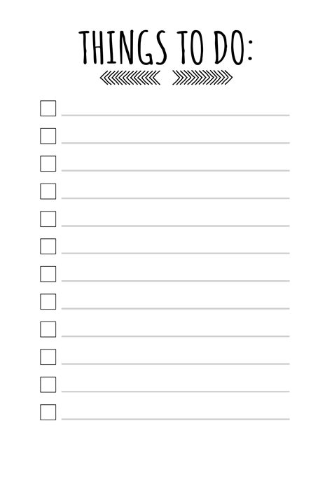 Best Free Cute Printable To Do List Template Pdf For Free At Printablee