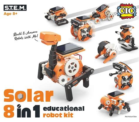 Solar 8 In 1 Educational Robot Kit Toy Sense