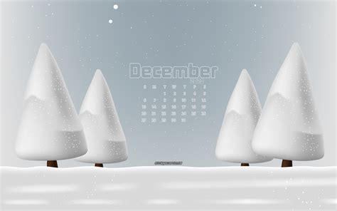 Download Wallpapers 2020 December Calendar 4k Winter Landscape