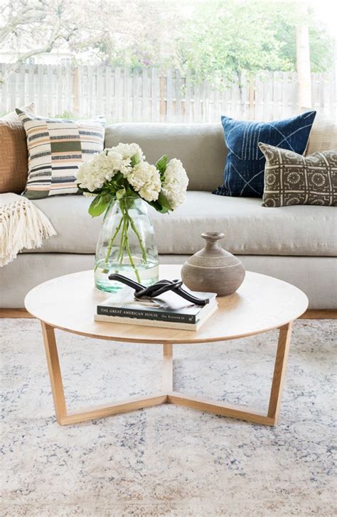 In this tutorial, i show three different ideas for decorating your coffee table using three different budgets. Hacks for Round Coffee Table Styling - Studio McGee | Round coffee table decor, Round coffee ...