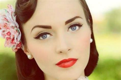 sweetips maquillaje pin up años 50 s