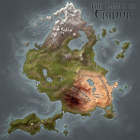 The Lands Of Eridor By Scotlandtom On Deviantart Fantasy Map Fantasy