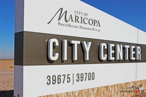 Maricopa City Sign City Hall City Sign Arizona Real Estate Future
