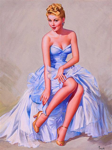 a slice in time 1940s pin up girl caught on a limb picture poster print art vintage