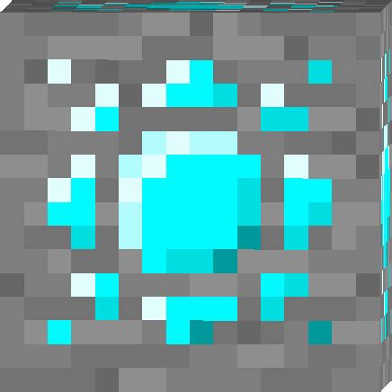 The minecraft 1.17 21w08a snapshot animated texture ore made by: Diamond Ore