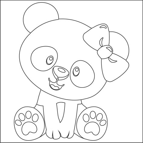 Lista 90 Imagen Dibujo De Oso Panda Para Colorear Alta Definición