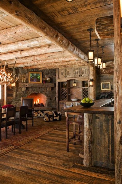 Rustic Elegance Re Defined In A Big Sky Mountain Retreat Rustic House