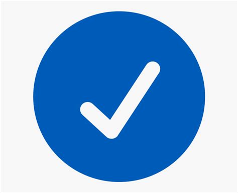 Icon Of Circle With Check Mark Check Mark Icon Png Blue Transparent