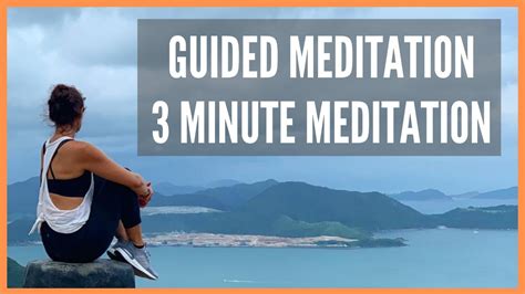 Guided Meditation 3 Minute Meditation Youtube