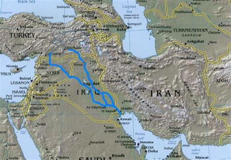 Tigris And Euphrates River Ancient River Valleys