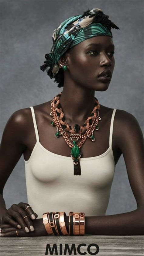 the ad campaign ajak deng for mimco african beauty women black is beautiful