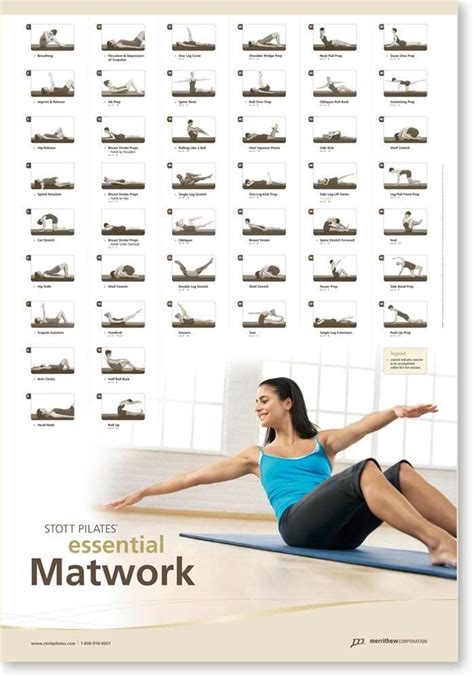Stott Pilates Wall Chart Pilates Matwork Pilates Pilates Workout Plan