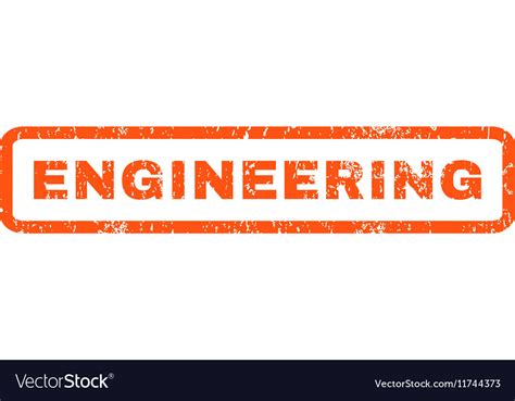 Engineering Rubber Stamp Royalty Free Vector Image
