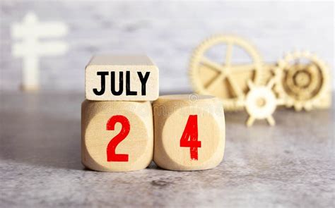 24th Of July 24 July National Amelia Earhart Day Stock Photo Image