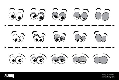 Blink Eye Animation Schritt Menschliches Cartoon Gesicht Mit