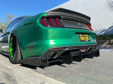 Downforcesolutions — 2015 2017 Ford Mustang “v2” Rear Diffuser