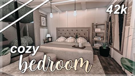 Cozy Bedroom Speedbuild K Welcome To Bloxburg Youtube