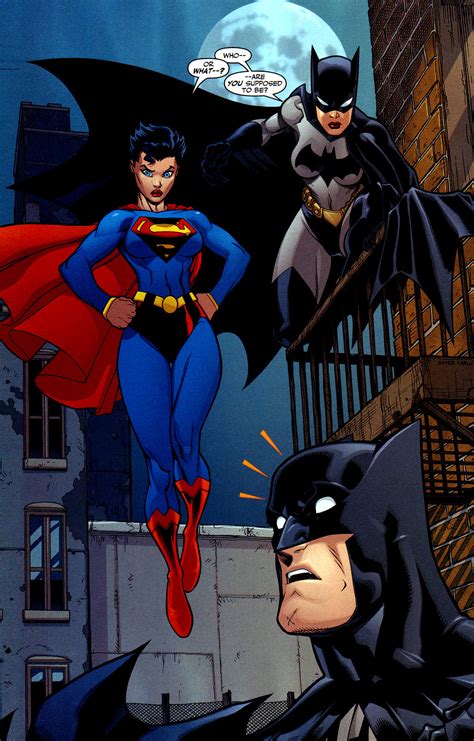 Superwoman And Batwoman Meet Batman Imgderp