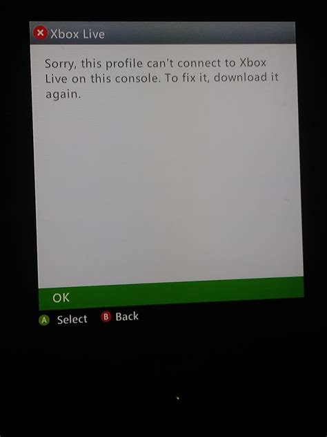 Has Anyone Got This Error Message On Xbox 360 Games On The