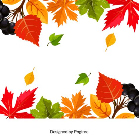 Beautiful Cartoon Lovely Hand Painted Watercolor Floating Autumn Leaves, Beautiful, Cartoon ...