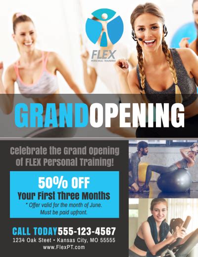 Gym Grand Opening Flyers