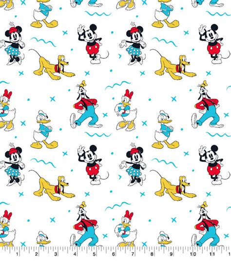Disney Mickey Mouse Cotton Fabric Scatter Joann
