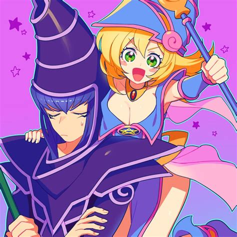Dark Magician And Dark Magician Girl Anime Yugioh Kawaii Anime