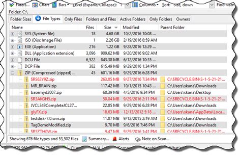 Folder Sizes List On Windows Showsize