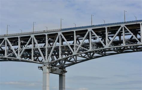 Seto Ohashi Bridge I Okayama Japan Arkivfoto Bild Av Stad Landskap