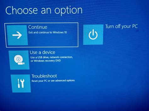 Boot Windows Pc Starting Up And Opens Choose An Option Screen