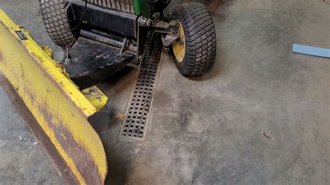 Attaching John Deere Snow Blade And Front Lift Rod To Jd 212 Garden