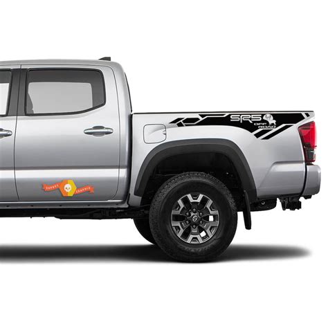 Pair Toyota Tacoma 2016 2022 Sr5 Off Road Moose Bed Vinyl Decal Sticker
