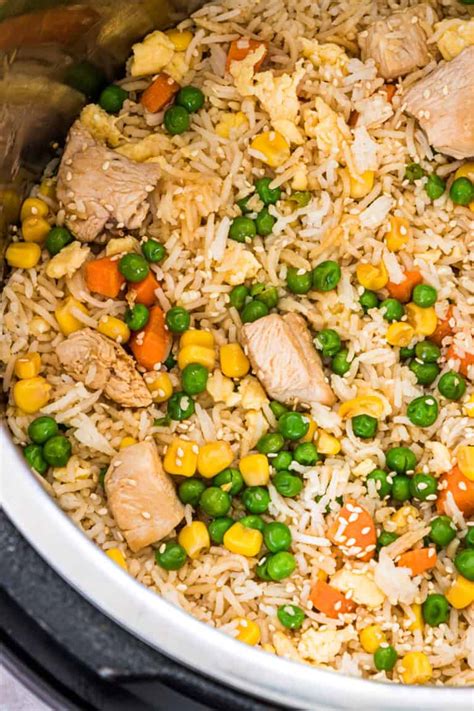 Instant pot fried rice ingredients: Instant Pot Chicken Fried Rice - Budget Delicious