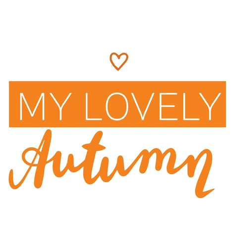 My Lovely Autumn Handwriting Short Autumn Phrase Calligraphy Fall