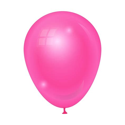 Premium Vector Pink Balloon Illustration On Isolated Background