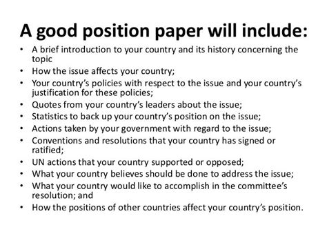 ️ How To Write A Good Position Paper How To Write A Position Paper
