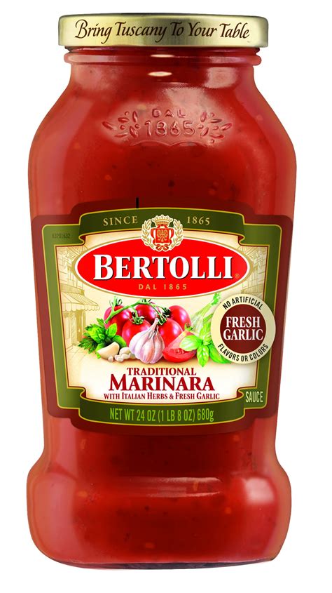 Bertolli Traditional Marinara With Italian Herbs Fresh Garlic Pasta