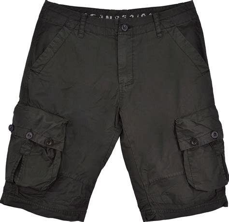 Mens Military Style Black Cargo Shorts 616s Size 36