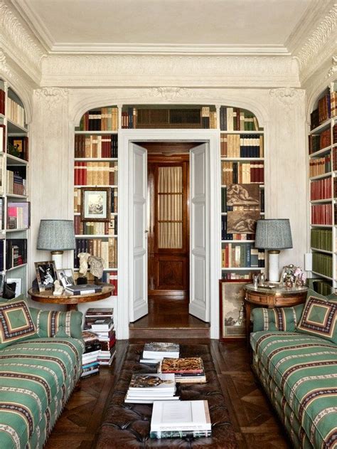 Architectural Digest Milan Apartment Home Libraries Architectural