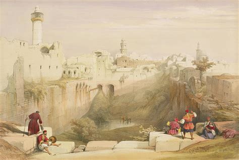 Jerusalem April 12th 1839 Plate 12 Drawing By David Roberts Fine