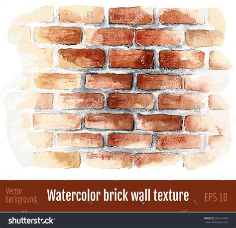Brick Wall Drawing With Color