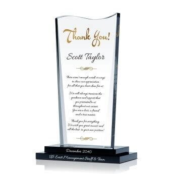 Saying farewell is a coping mechanism for both parties to naturally it reduces the baggage as the person goes for good. Farewell Gift Plaque for Boss | DIY Awards